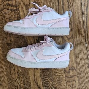 Nike Pink and White Sneakers